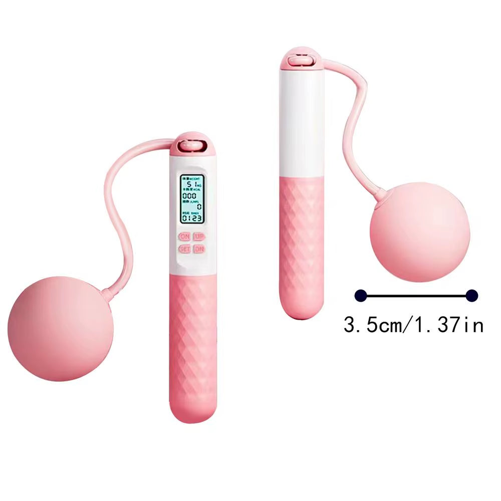 Weighted Skipping Rope Fitness Ropeless Jump Rope with Countersmart Cordless Counting Skipping Rope for Fitness Accessories