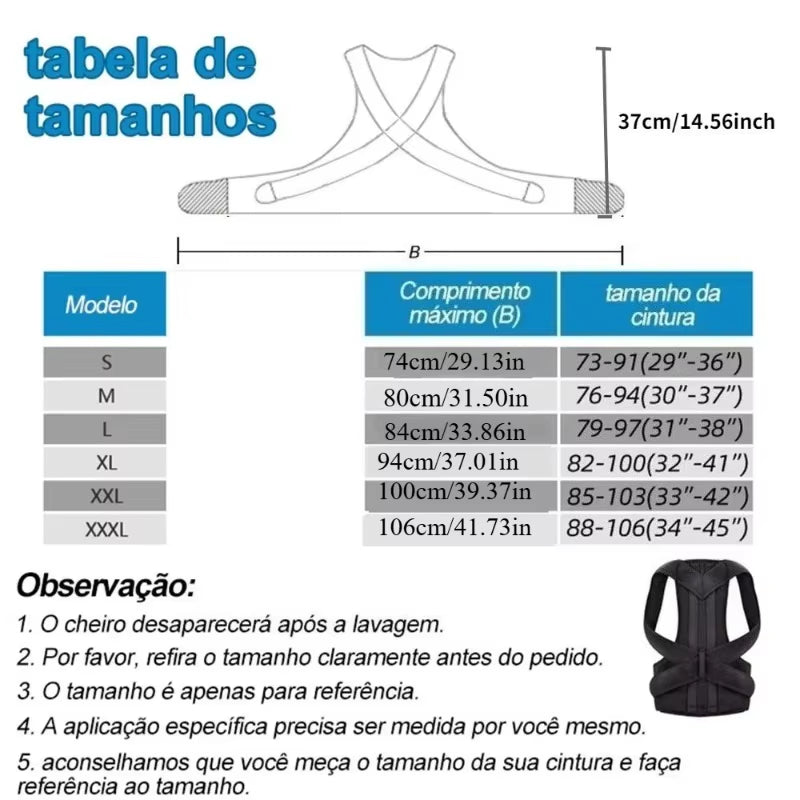 Reinforced Belt Lumbar Column Posture Corrector Vest Adjustable Back Support Strap Shoulder Spine Brace Neck Stretcher Trainer